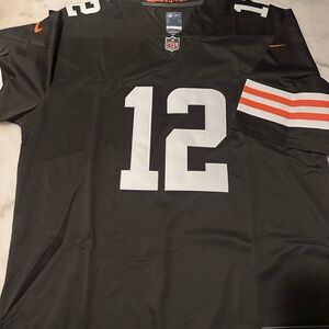 Shedeur Sanders Cleveland Browns Nike Jersey with Orange Accents